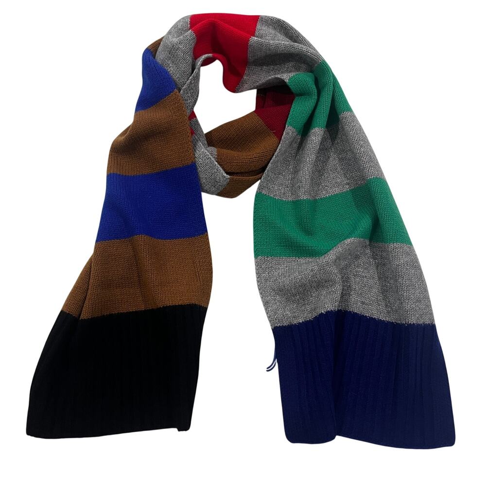 15-77 NONAME by NAKED CASHMERE NWT $250 100% Cashmere Colorblock Scarf One Size
